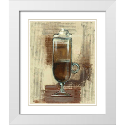 Cafe Classico IV Neutral White Modern Wood Framed Art Print with Double Matting by Vassileva, Silvia
