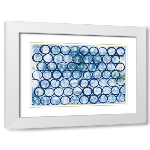 Eclipse I White Modern Wood Framed Art Print with Double Matting by Averinos, Melissa