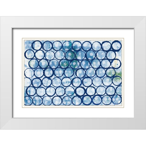 Eclipse I White Modern Wood Framed Art Print with Double Matting by Averinos, Melissa