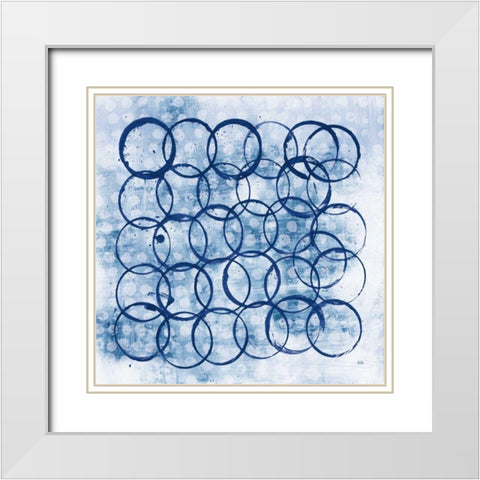 Eclipse II White Modern Wood Framed Art Print with Double Matting by Averinos, Melissa