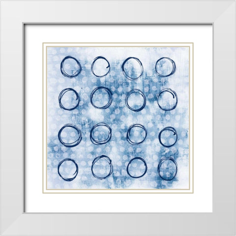 Eclipse III White Modern Wood Framed Art Print with Double Matting by Averinos, Melissa