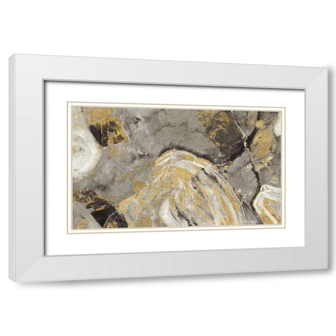 Painted Desert Phoenix Neutral White Modern Wood Framed Art Print with Double Matting by Hristova, Albena