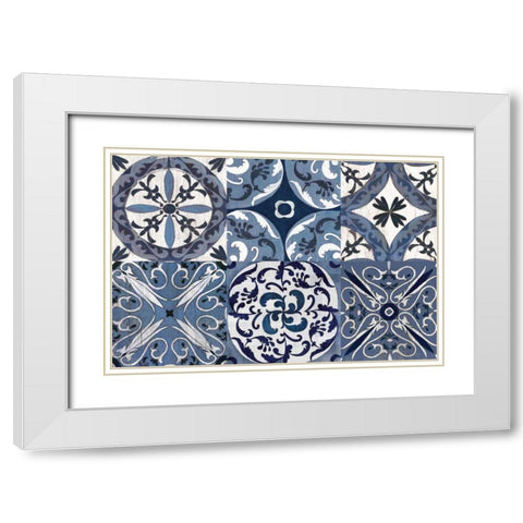 Downtown Oxford Coastlines White Modern Wood Framed Art Print with Double Matting by Vassileva, Silvia