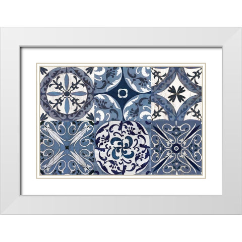 Downtown Oxford Coastlines White Modern Wood Framed Art Print with Double Matting by Vassileva, Silvia