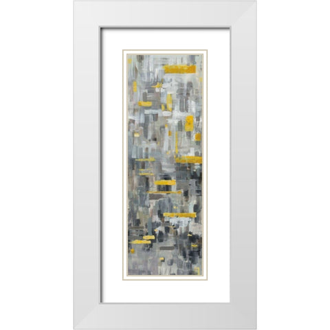 Reflections II White Modern Wood Framed Art Print with Double Matting by Nai, Danhui