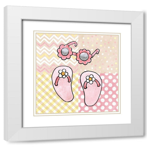 Coastal Baby VII White Modern Wood Framed Art Print with Double Matting by Grove, Beth