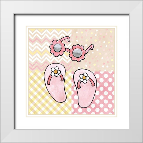 Coastal Baby VII White Modern Wood Framed Art Print with Double Matting by Grove, Beth