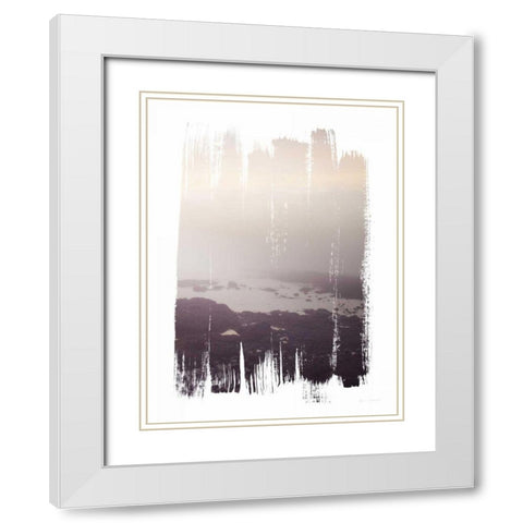 Painted Seaside III White Modern Wood Framed Art Print with Double Matting by Marshall, Laura