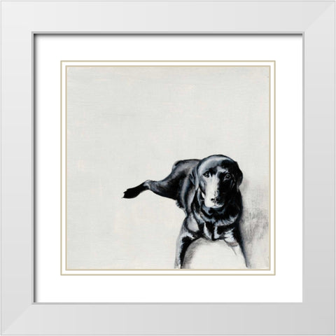 Jess White Modern Wood Framed Art Print with Double Matting by Ducklow, Patsy