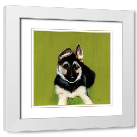 Bonelli White Modern Wood Framed Art Print with Double Matting by Ducklow, Patsy