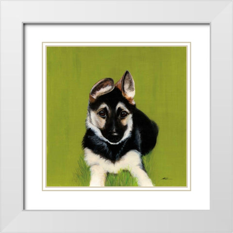 Bonelli White Modern Wood Framed Art Print with Double Matting by Ducklow, Patsy