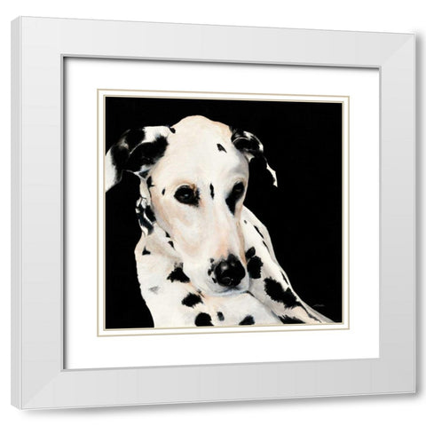 Smokey White Modern Wood Framed Art Print with Double Matting by Ducklow, Patsy