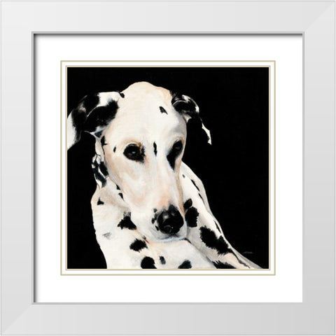 Smokey White Modern Wood Framed Art Print with Double Matting by Ducklow, Patsy