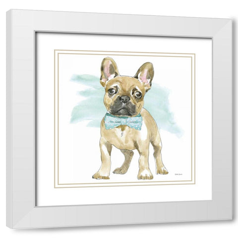Glamour Pups XI White Modern Wood Framed Art Print with Double Matting by Grove, Beth