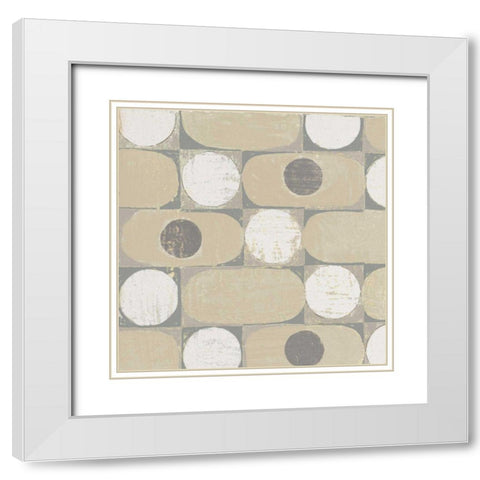 16 Blocks Square X Archroma White Modern Wood Framed Art Print with Double Matting by Lovell, Kathrine