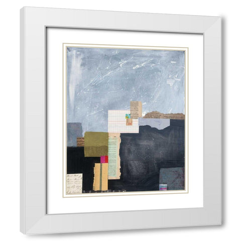 Block Abstract I v2 White Modern Wood Framed Art Print with Double Matting by Prahl, Courtney