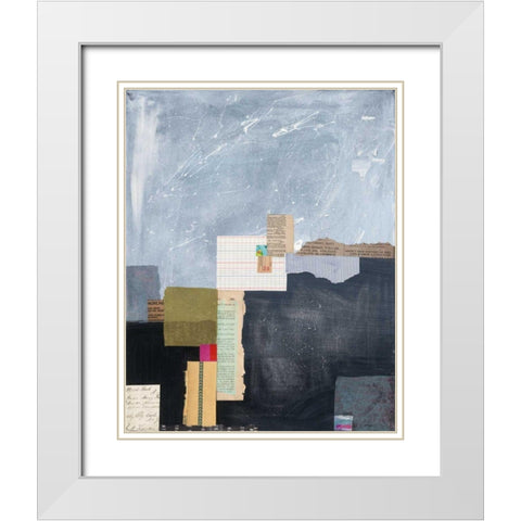 Block Abstract I v2 White Modern Wood Framed Art Print with Double Matting by Prahl, Courtney