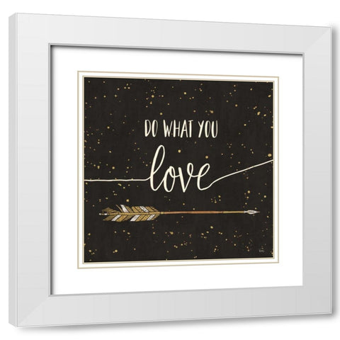 Follow your Dreams I White Modern Wood Framed Art Print with Double Matting by Charron, Veronique