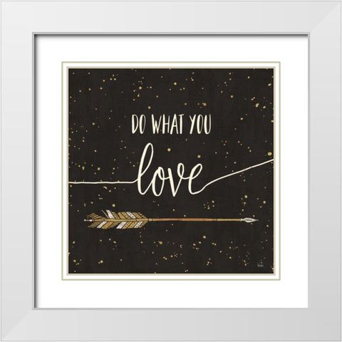 Follow your Dreams I White Modern Wood Framed Art Print with Double Matting by Charron, Veronique