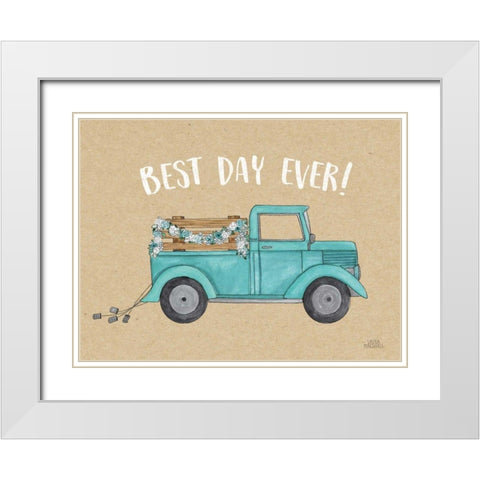 Loads of Love II White Modern Wood Framed Art Print with Double Matting by Marshall, Laura