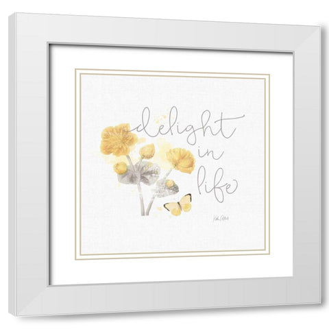 Sunny Day VI White Modern Wood Framed Art Print with Double Matting by Pertiet, Katie