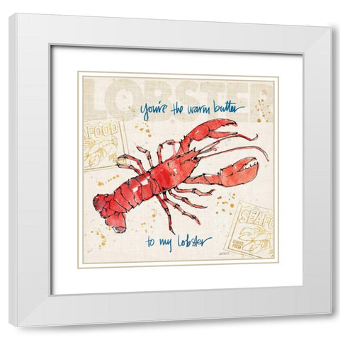 Coastal Catch I White Modern Wood Framed Art Print with Double Matting by Tavoletti, Anne
