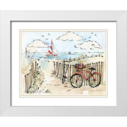Coastal Catch VI White Modern Wood Framed Art Print with Double Matting by Tavoletti, Anne