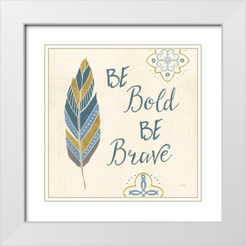 By the Shore XVIII White Modern Wood Framed Art Print with Double Matting by Charron, Veronique