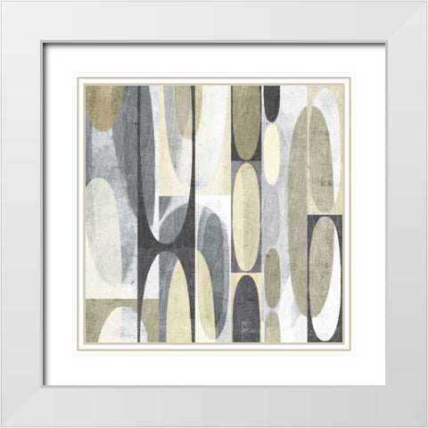 Mod Pods Achroma White Modern Wood Framed Art Print with Double Matting by Mullan, Michael
