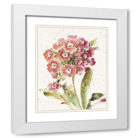 Country Bloom II White Modern Wood Framed Art Print with Double Matting by Audit, Lisa