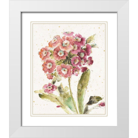 Country Bloom II White Modern Wood Framed Art Print with Double Matting by Audit, Lisa