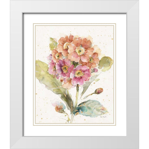 Country Bloom III White Modern Wood Framed Art Print with Double Matting by Audit, Lisa