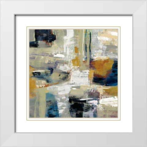 Full Moon I with White White Modern Wood Framed Art Print with Double Matting by Vassileva, Silvia