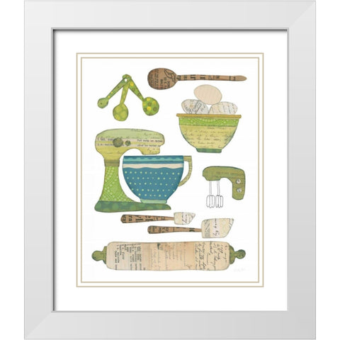 Cook Kitchen I White Modern Wood Framed Art Print with Double Matting by Prahl, Courtney