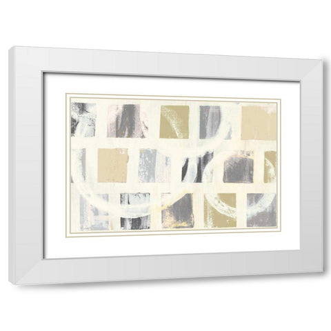 Color Block II Crop Archroma White Modern Wood Framed Art Print with Double Matting by Wild Apple Portfolio