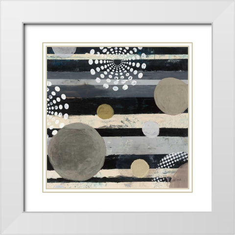 Harmony I Archroma White Modern Wood Framed Art Print with Double Matting by Warrick, Cheryl