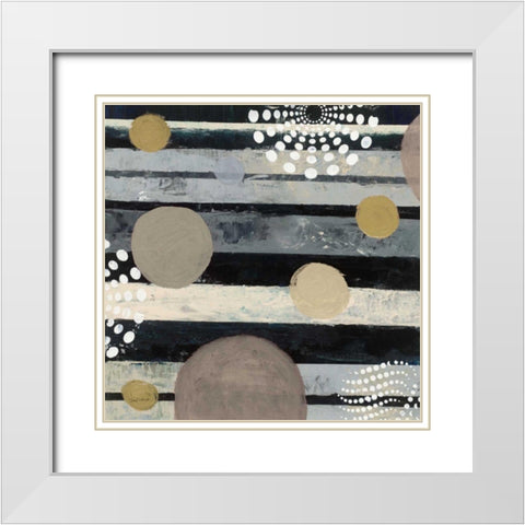 Harmony II Archroma White Modern Wood Framed Art Print with Double Matting by Warrick, Cheryl