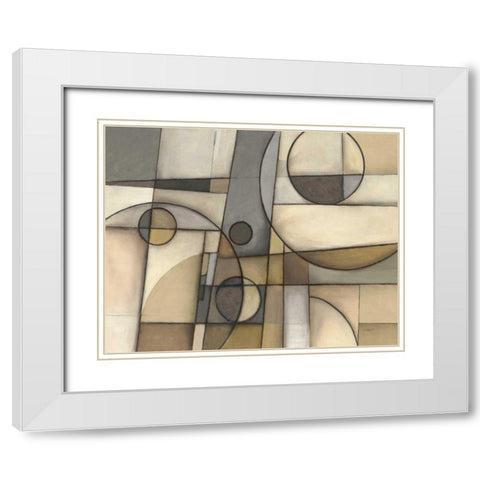 Mythology Neutral White Modern Wood Framed Art Print with Double Matting by Schick, Mike