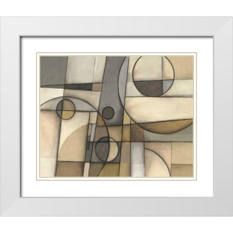 Mythology Neutral White Modern Wood Framed Art Print with Double Matting by Schick, Mike