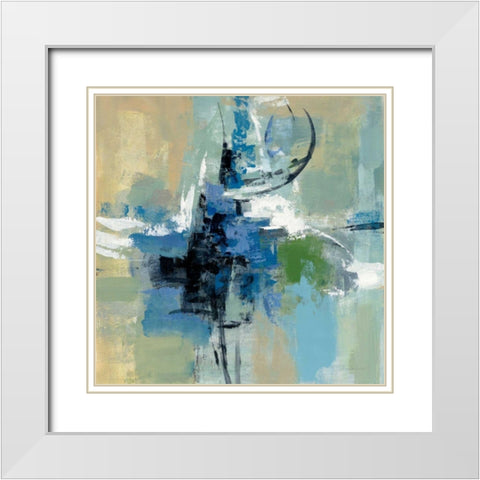 Vista Point I White Modern Wood Framed Art Print with Double Matting by Vassileva, Silvia