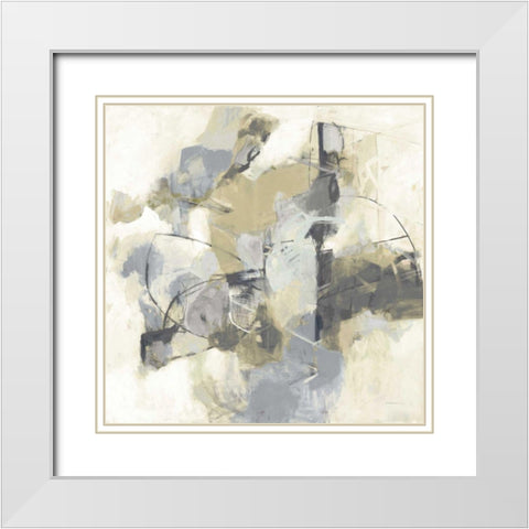 Skyline I Archroma White Modern Wood Framed Art Print with Double Matting by Anderson, CJ