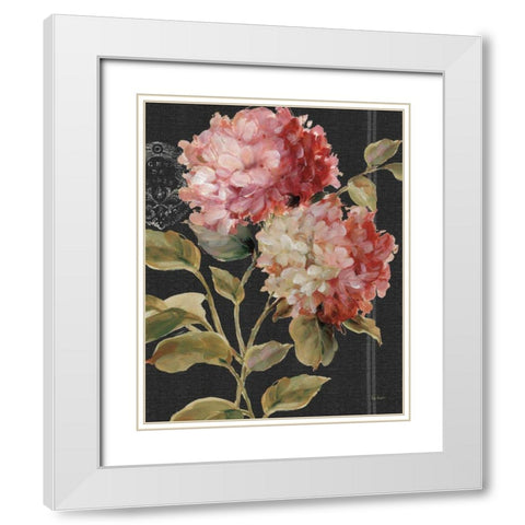 Harmonious Hydrangeas White Modern Wood Framed Art Print with Double Matting by Audit, Lisa
