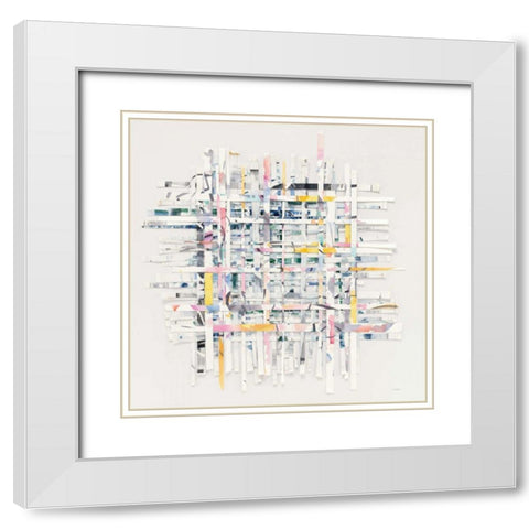 New Morning White Modern Wood Framed Art Print with Double Matting by Schick, Mike