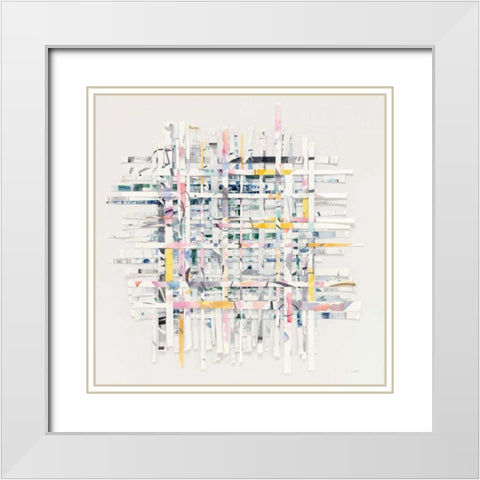 New Morning White Modern Wood Framed Art Print with Double Matting by Schick, Mike