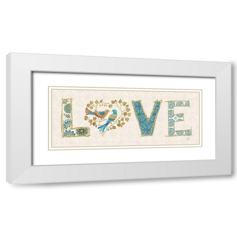 Love Tales VI White Modern Wood Framed Art Print with Double Matting by Brissonnet, Daphne