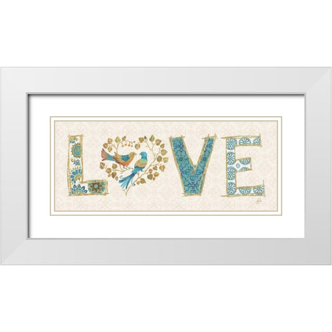 Love Tales VI White Modern Wood Framed Art Print with Double Matting by Brissonnet, Daphne