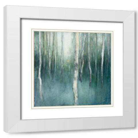 Forest Dream White Modern Wood Framed Art Print with Double Matting by Purinton, Julia