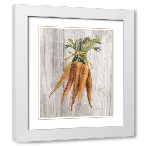 Market Vegetables I White Modern Wood Framed Art Print with Double Matting by Vassileva, Silvia