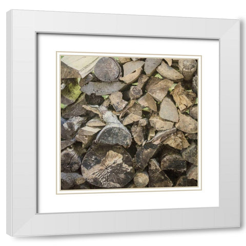Chopped I Crop White Modern Wood Framed Art Print with Double Matting by Urquhart, Elizabeth