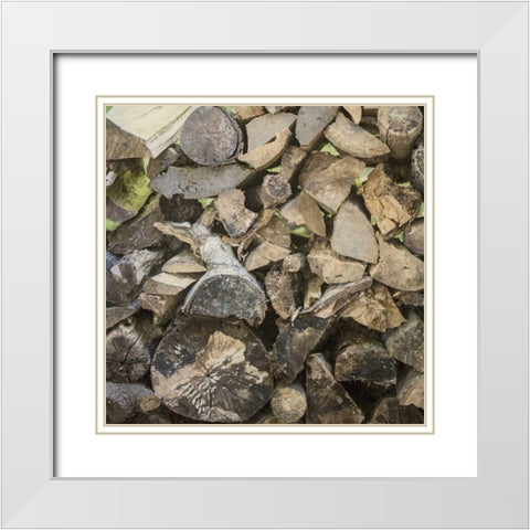 Chopped I Crop White Modern Wood Framed Art Print with Double Matting by Urquhart, Elizabeth